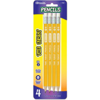 BAZIC #2 The First Jumbo Premium Yellow Pencil (4/pack)
