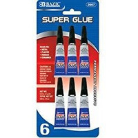 BAZIC 3g / 0.10 Oz. Super Glue (6/Pack)