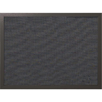 Black Fabric Bulletin Board, 18" X 24", Black MDF Frame