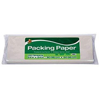 Duck Brand Packing Paper - 24" Width x 24" Length - 5.43 lb Basis Weight - White
