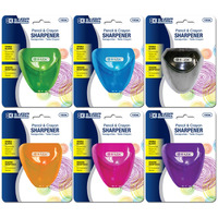BAZIC Dual Blades Sharpener w/ Triangle Receptacle / Box Qty - 24