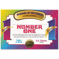 Number One Certificate