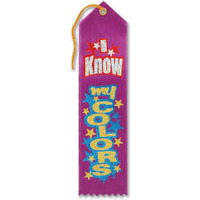 I Know My Colors Award Ribbon
