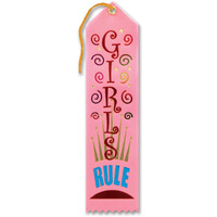 Girls Rule Award Ribbon