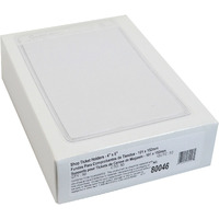Vinyl Shop Ticket Holder, both sides clear, 4 x 6, 50/BX, 80046