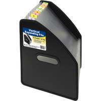 13-Pocket Vertical Expanding File, Letter Size, Black, 1/EA, 58810