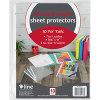 Top Loading Sheet Protectors, Clear, Standard Weight Polypropylene, 11 x 8 1/2, 10/PK (Set of 24 PK)