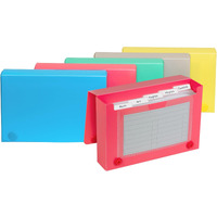 3 x 5 Index Card Case, Assorted Colors (Color May Vary) (Set of 24 Index Card Cases)