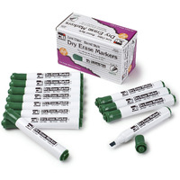 12CT DRY ERASE MARKERS GREEN CHISEL