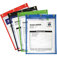 Heavy Duty Super Heavyweight Plus Stitched Shop Ticket Holder, Assorted, 9x12, 20/BX, 50920