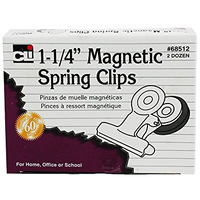 MAGNETIC SPRING CLIPS 1 1/4IN 24BX
