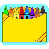 NAME TAGS CRAYON BOX 40/PK