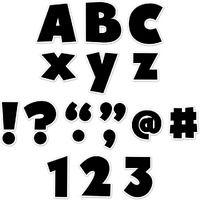 BOLD BLACK 4IN DESIGNER LETTERS