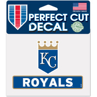 Kansas City Royals Decal 4.5x5.75 Perfect Cut Color - Special Order