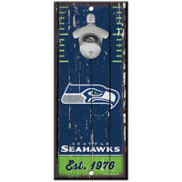 Seattle Seahawks Sign Wood 5x11 Bottle Opener