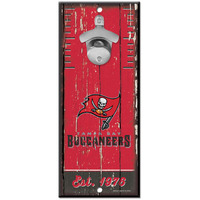 Tampa Bay Buccaneers Sign Wood 5x11 Bottle Opener