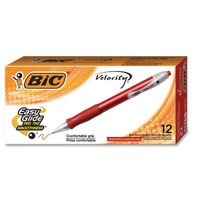 Velocity Easy Glide Ballpoint Pen Value Pack, Retractable, Medium 1 mm, Blue Ink, Translucent Blue Barrel, 36/Pack