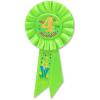 My  4th  Birthday Rosette