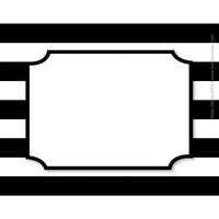 Barker Creek Name Tags, Wide Stripes, 3-1/2 x 2-3/4 Inches, Pack of 45