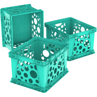 Large File Crate, Classroom Teal, (Case of 3)