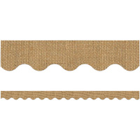 SHABBY CHIC BURLAP BORDER TRIM