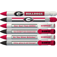 Georgia Bulldogs Braggin' Rights Rotating Message 6 Pen Set 20504