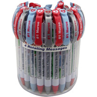 Greeting Pen Nurse Appreciation Ballpoint Retractable Pen Canister of 36 Pens (9019)