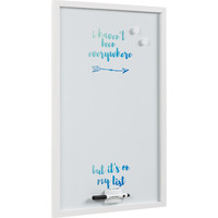 Magnetic Dry-Erase Quote Travel Board 16" X 24" White Frame