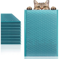 Pack of 25 Teal Bubble Mailers 5 x 9 Poly Padded Envelopes 5x9 Waterproof cushion Bags with Peel and Seal closure Mailing Pouches for Shipping Packing and Packaging Supplies(D0102H9FA7V)