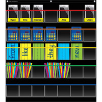 BLACK STORAGE POCKET CHART