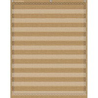 10POCKET POCKET CHART BURLAP 34X44