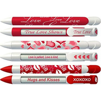Love Pen Set by Greeting Pen- Love Pen Set Rotating Message 6 Pen Set- 36569