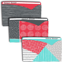 Playful Pops Write-On File Jackets, Assorted, 8 1/2 x 11, 6/PK, 63540
