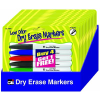 12 PKS OF 5 POCKET DRY ERASE MARKER