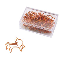 20 Pieces Horse Shapes Paper Clips Funny Office Desk Accessories Bookmarks