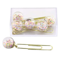 10 Pieces multicolor Pendant Paper Clips Funny Office Desk Accessories Bookmarks
