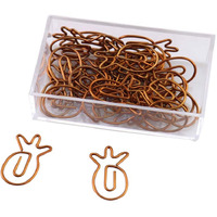 30 Pieces Paper Clips Pineapple Shapes Office Funny Desk Accessories Bookmarks