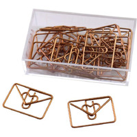 25 Pieces Envelope Shapes Paper Clips Funny Office Desk Accessories Bookmarks