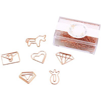 20 Pieces Assorted Shapes Paper Clips Funny Office Desk Accessories Bookmarks
