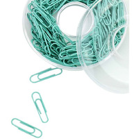 300 Pcs Blue Binder Clips Paper Clips Office plating Desk Accessories Bookmark