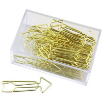 25 Pieces Binder Clips Arrow Shape Paper Clips Office Accessories Bookmarks