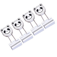 8 Pcs Metal Binder Clips/Paper Clips/Binders Panda Pattern Office Accessories