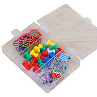 Mixed Shape Binder Clips/Paper Clips/Binders/Clamps/Pushpin (multicolored)