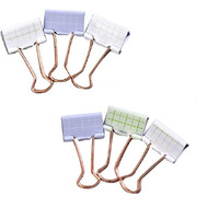 12 Pcs Cute Metal Binder Clips/Paper Clips/Binders/Clamp Office Desk Accessories