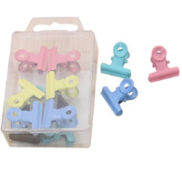 20 Pcs Metal Binder Clips/Paper Clips/Binders/Sketchpad Clamps (Multicolored)