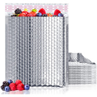 ABc Thermal Bubble Mailers 8 x 11 Inch Size Pack of 10 Metallic Thermal Padded Envelopes Self Seal Silver color Bubble Mailers Thermal Insulated Shipping Bags for Food Mailing Packing Shipping(D0102H93gIV)