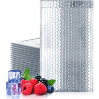 Silver Bubble Mailers Pack of 25 Bubble Poly Mailers 65 x 105 Thermal Bubble Mailers 6 12 x 10 12 Packing Envelopes Bubble Mailer Metalic Bubble Mailer with Self-Sealing(D0102H93Q0W)