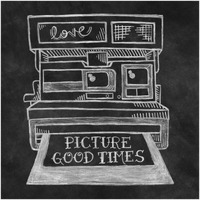 Retro Polaroid Chalk -Paper Art-20"x20"