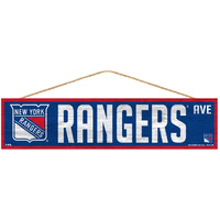 New York Rangers Sign 4x17 Wood Avenue Design