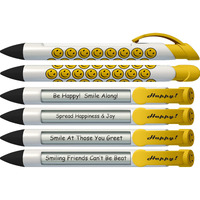 Friend Pen by Greeting Pen- Smiley Face Rotating Message 6 Pen Set 36573